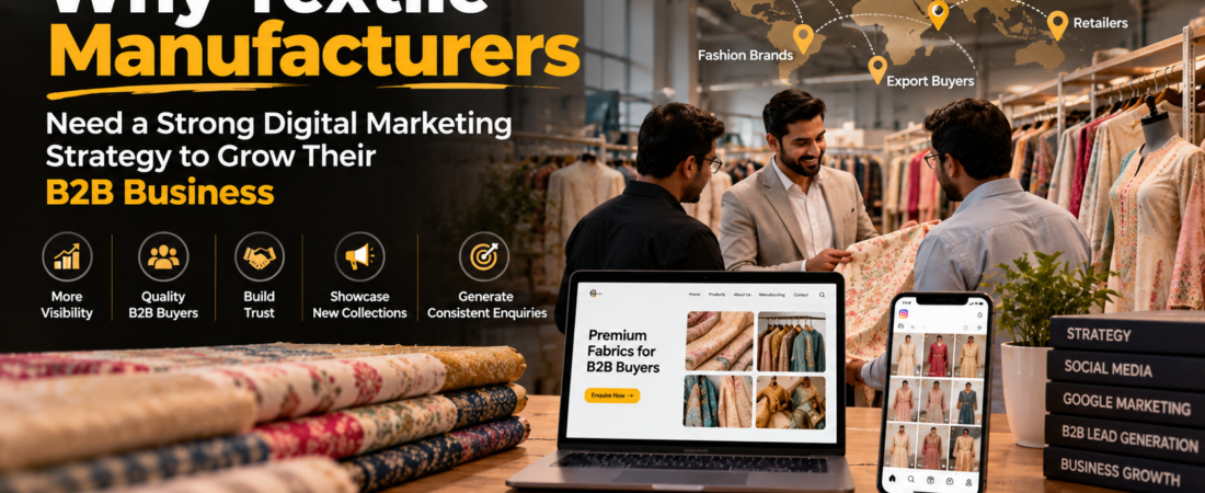 Why Textile Manufacturers Need a Strong Digital Marketing Strategy to Grow Their B2B Business